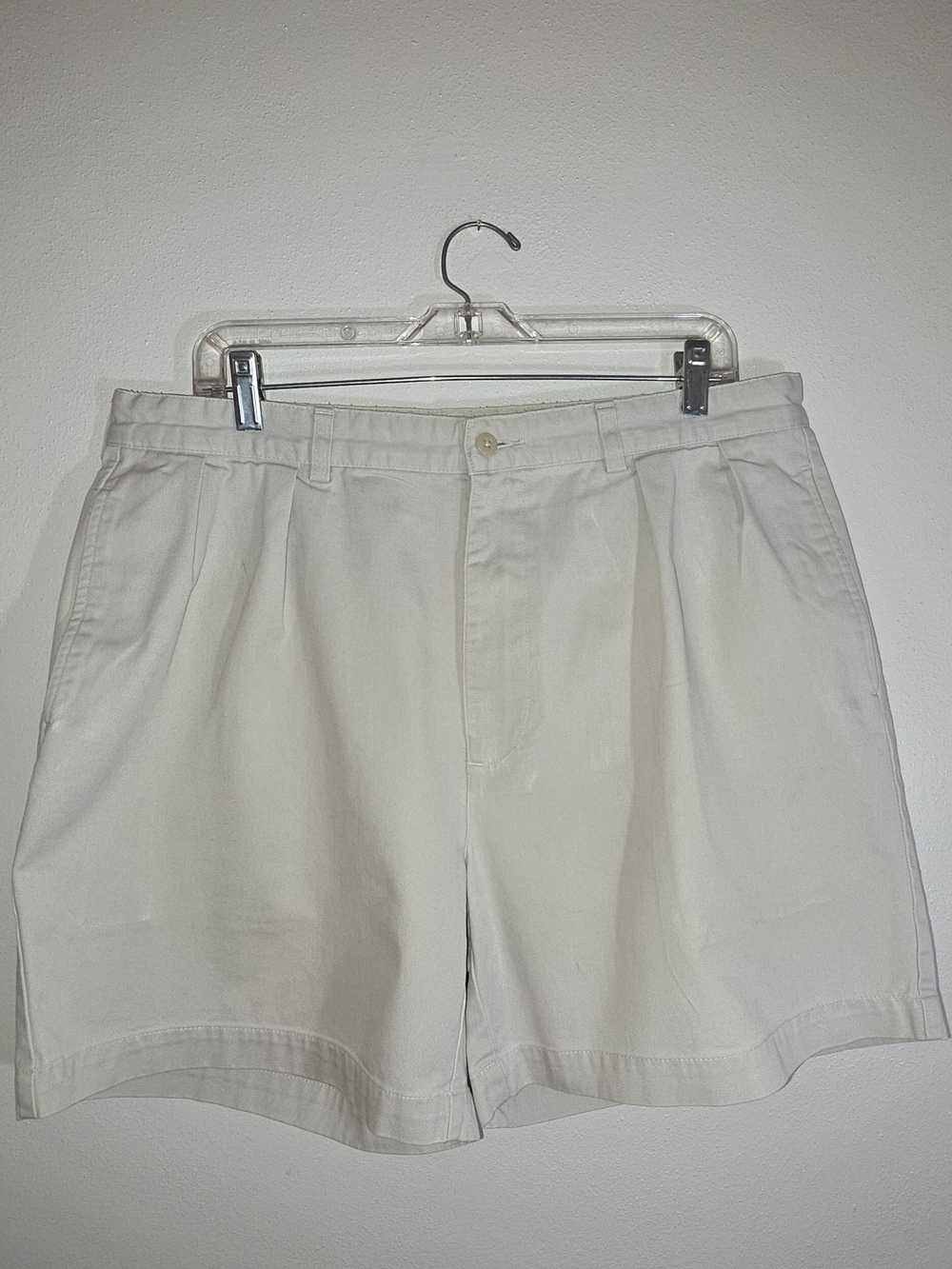 Polo by Ralph Lauren Cream Flat-Front Chino Shorts